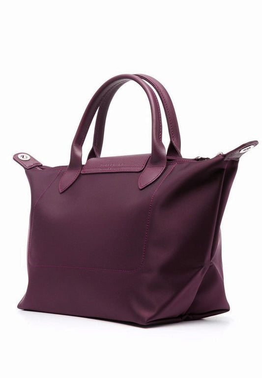 Longchamp Le Pliage Neo Medium Top Handle Handbag - Grape Purple