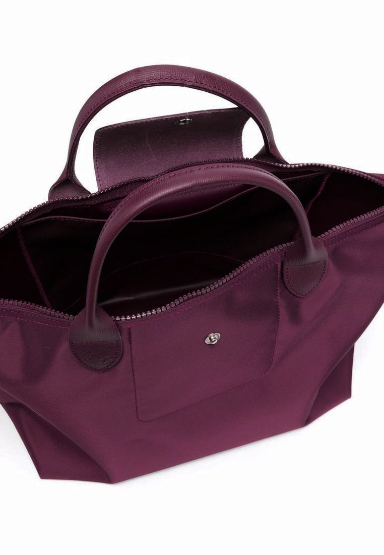 Longchamp Le Pliage Neo Medium Top Handle Handbag - Grape Purple