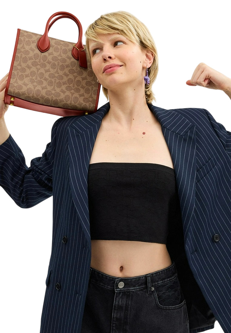 Coach Ace Tote Bag 26 In Signature Canvas - Brown