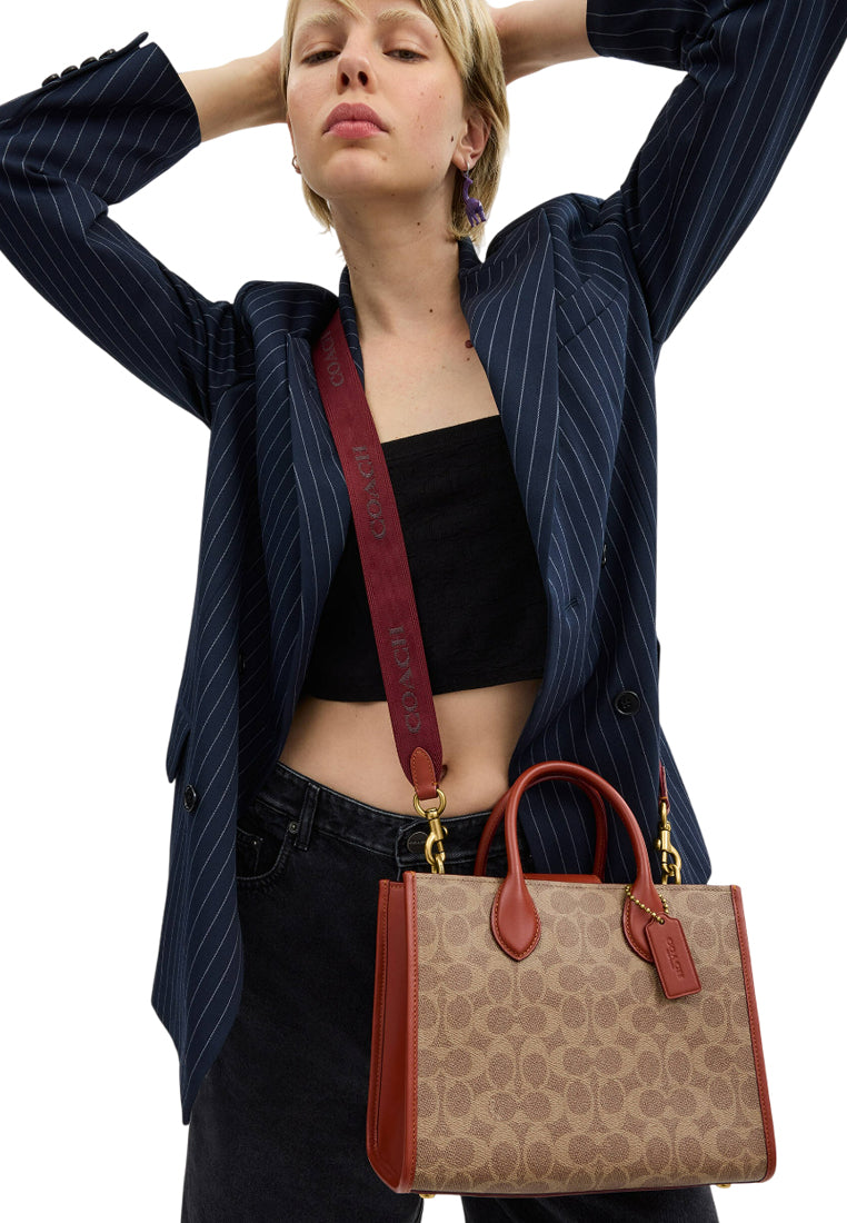 Coach Ace Tote Bag 26 In Signature Canvas - Brown