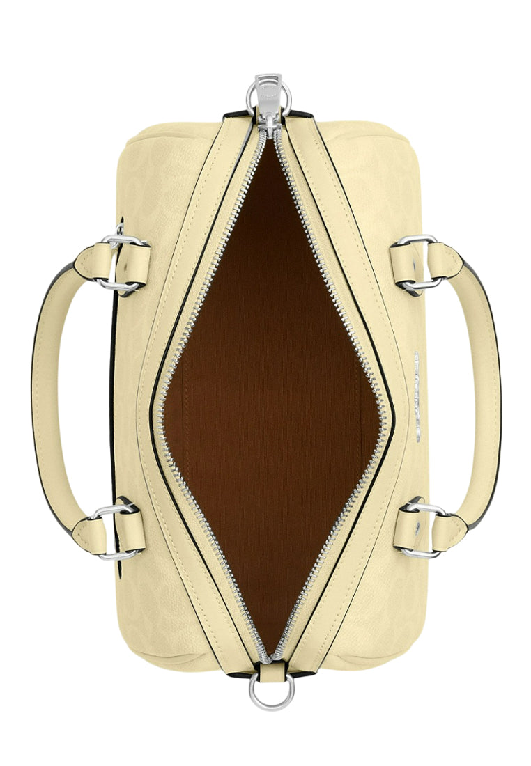 Coach Rowan Satchel Bag In Signature Canvas - Yellow