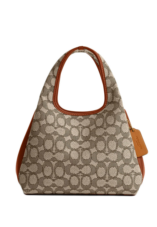 Coach Lana Shoulder Bag 23 In Signature Jacquard - Brown