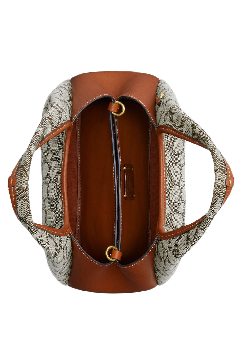 Coach Lana Shoulder Bag 23 In Signature Jacquard - Brown