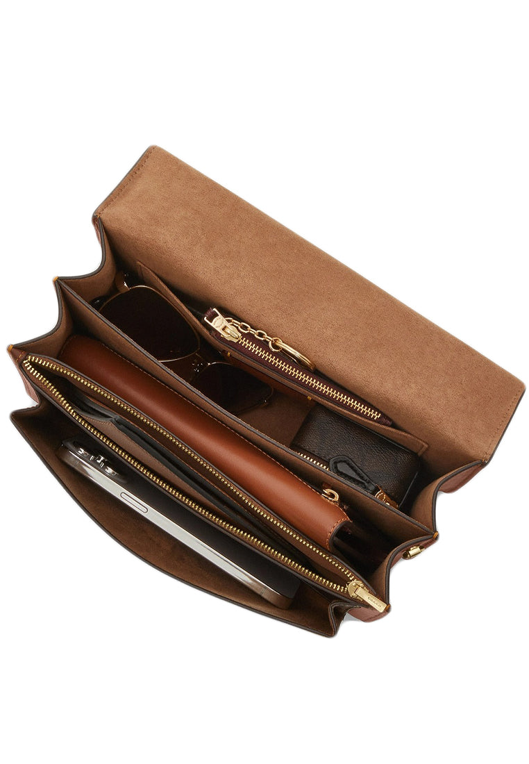 Coach Klare Top Handle Bag In Signature Canvas - Tan/Brown