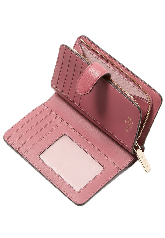 Kate Spade Lena Medium Bifold Wallet - Pomegranate