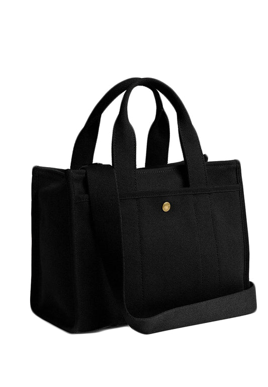 Coach New Year Cargo Tote Bag 26 With Coach Snake Script - Black