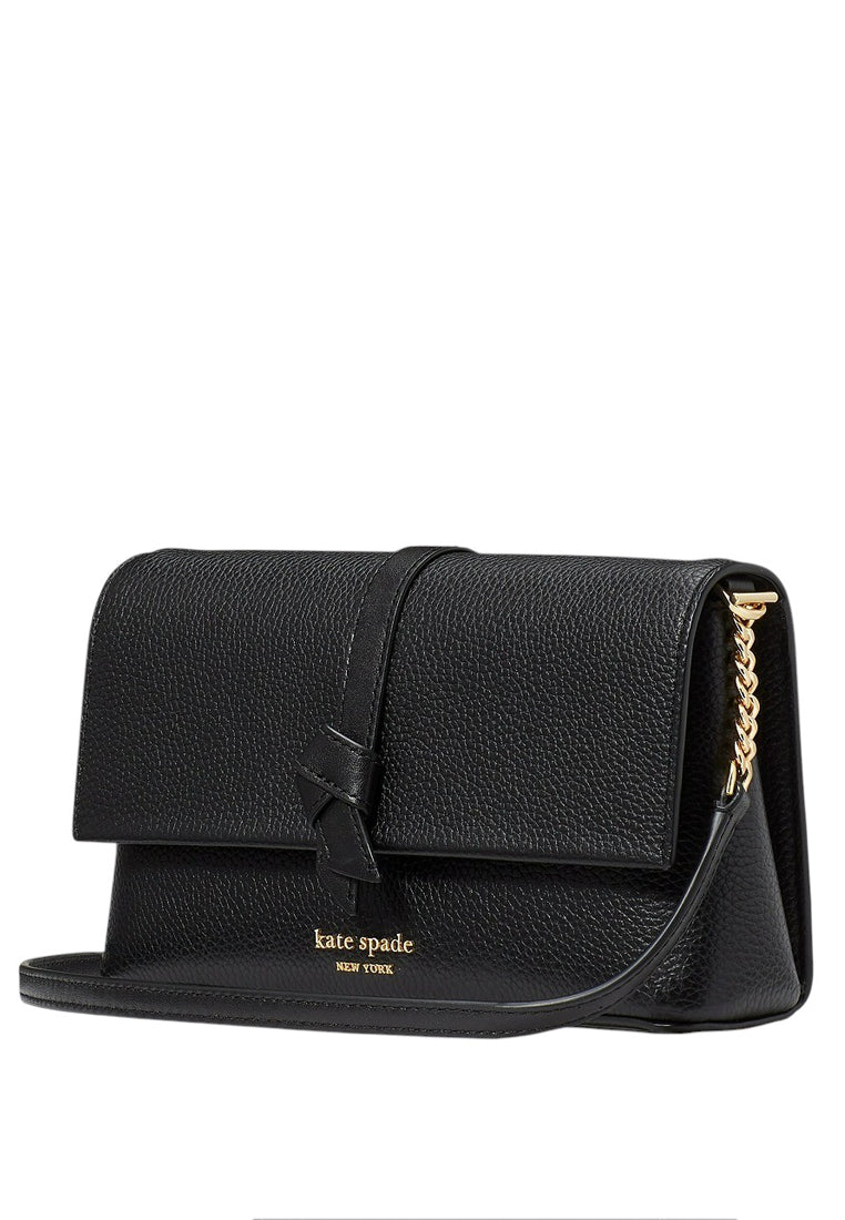 Kate Spade Knott Flap Chain Crossbody - Black