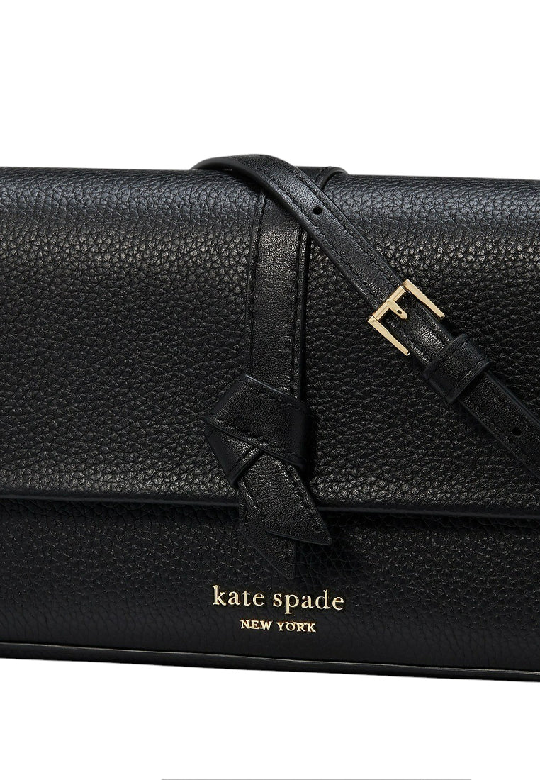 Kate Spade Knott Flap Chain Crossbody - Black