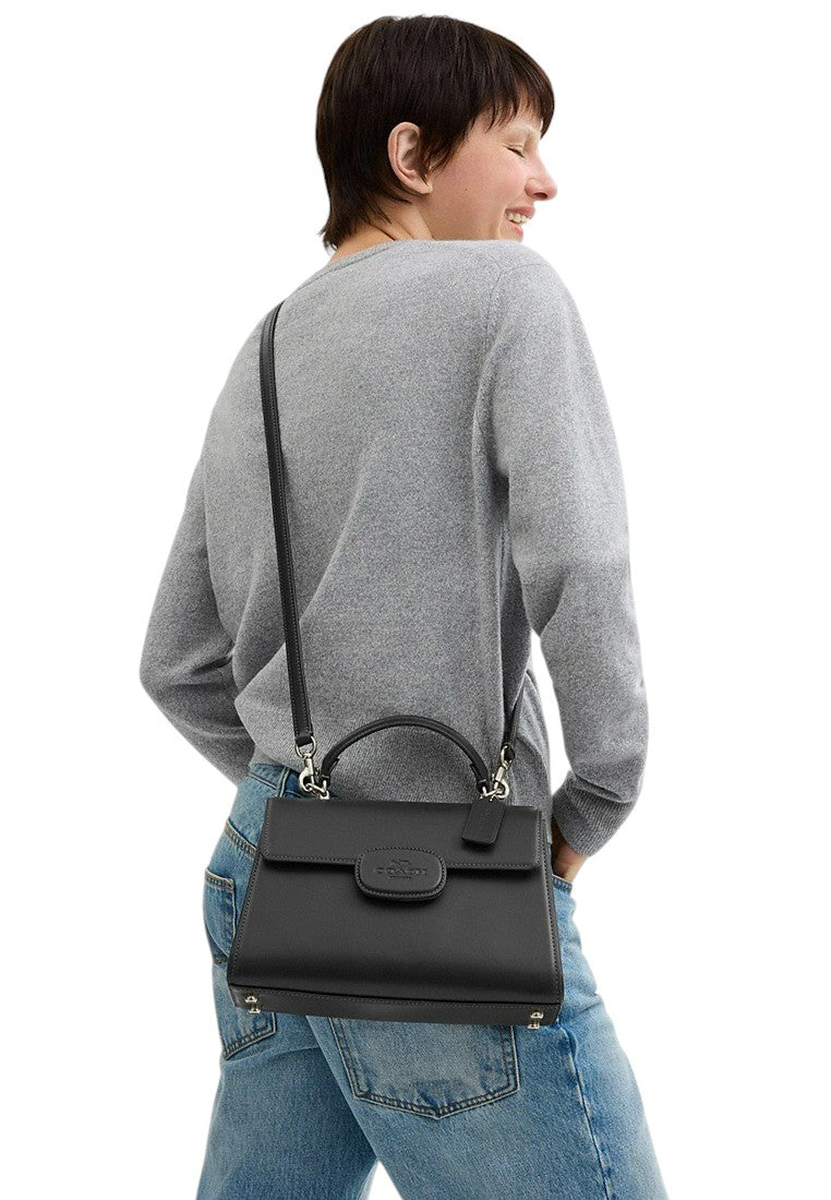 Coach Eliza Top Handle Bag - Gunmetal/Black