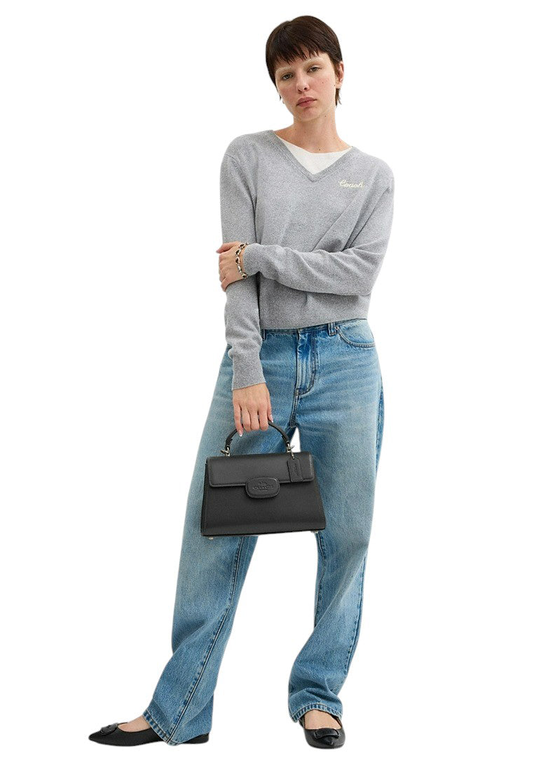 Coach Eliza Top Handle Bag - Gunmetal/Black
