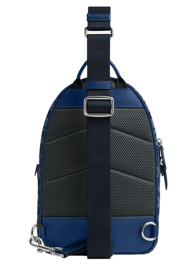 Coach Mens Charter Pack In Signature Denim - Deep Blue