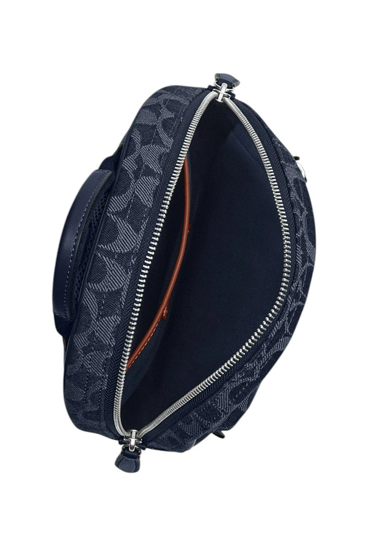 Coach Mens Charter Pack In Signature Denim - Deep Blue