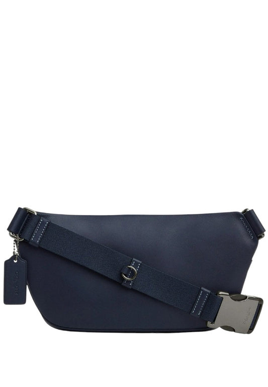Coach Mens Elias Belt Bag In Signature Canvas - Midnight Navy