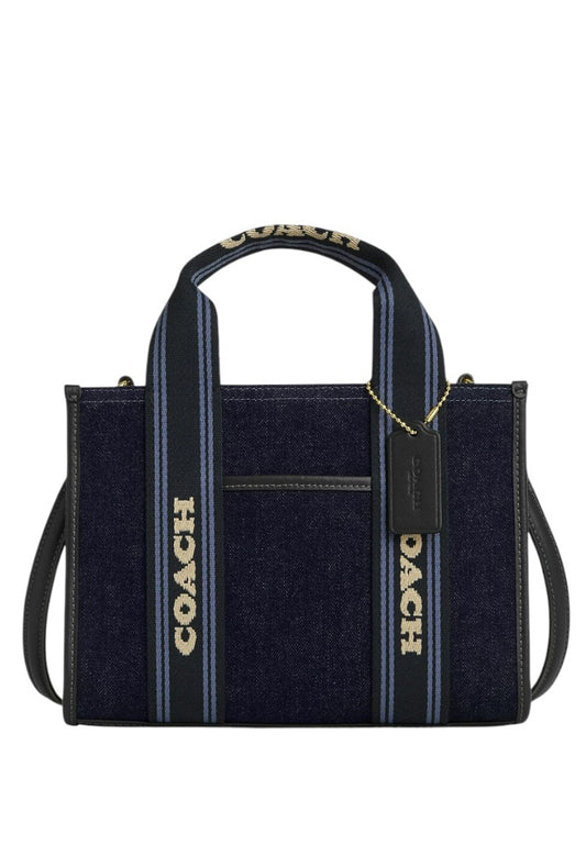 Coach Smith Tote Bag 24 In Regenerative Cotton - Denim/Multi
