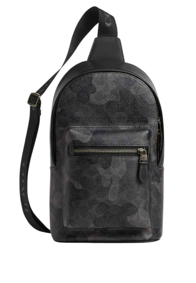 Coach Mens West Pack In Signature Camo Print - Grey/Multi