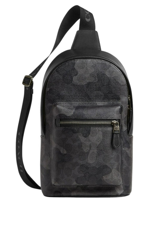 Coach Mens West Pack In Signature Camo Print - Grey/Multi