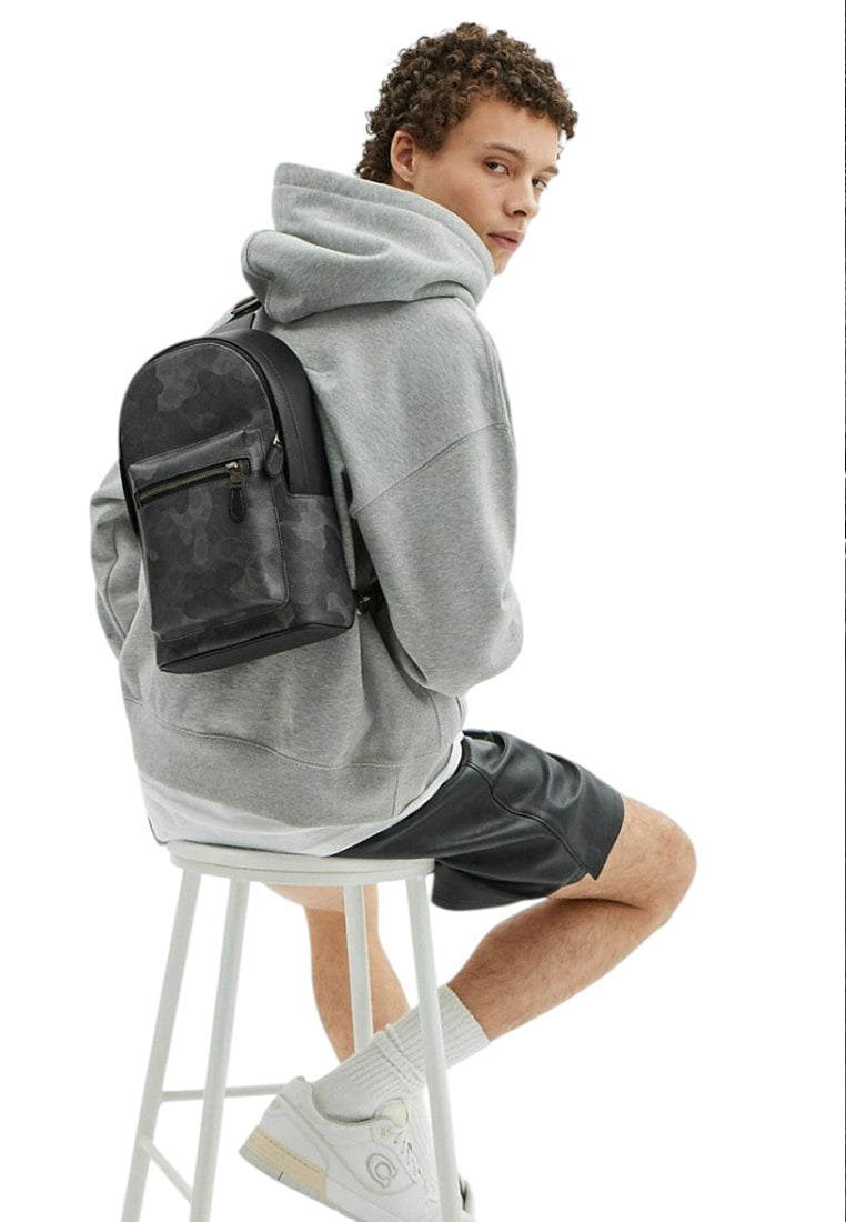Coach Mens West Pack In Signature Camo Print - Grey/Multi