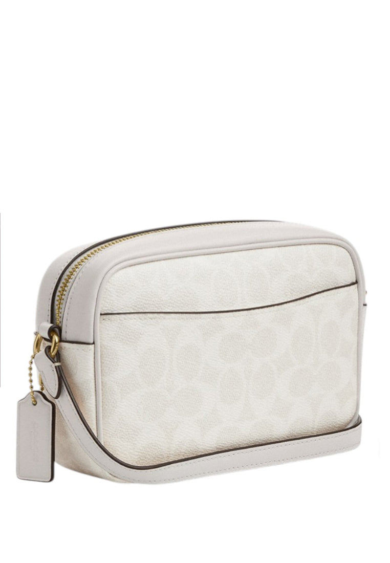 Coach Mini Jamie Camera Bag In Signature Canvas - White/Chalk