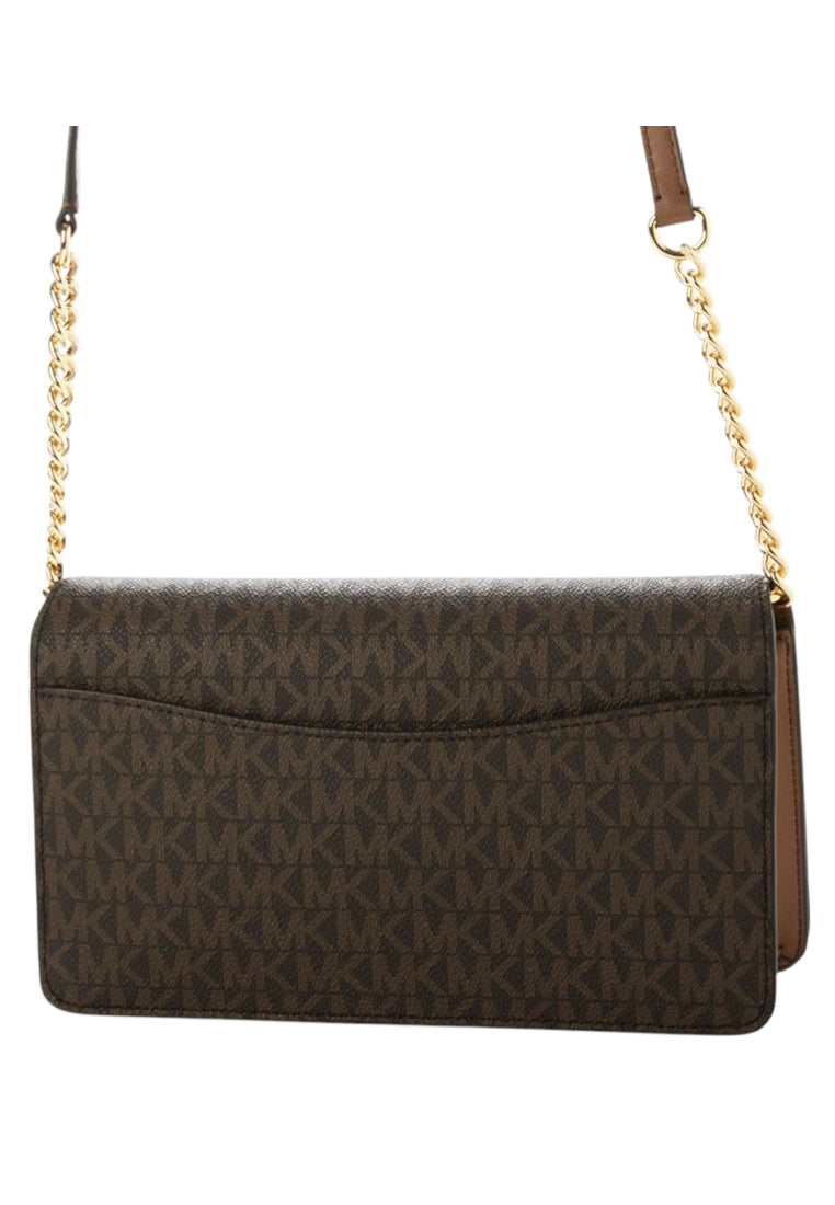 Michael Kors Jet Set Medium Signature Logo Crossbody Bag - Brown