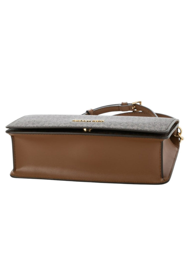 Michael Kors Jet Set Medium Signature Logo Crossbody Bag - Brown