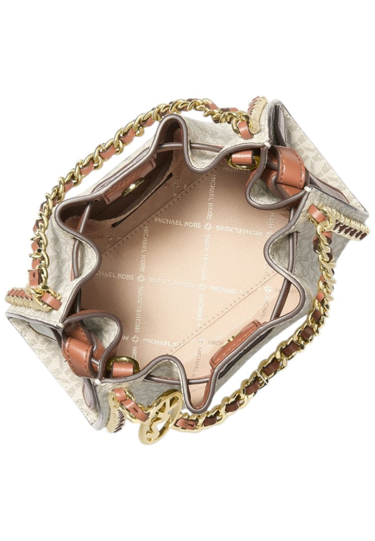 Michael Kors Mina Small Belt Chain Crossbody Bag - Vanilla