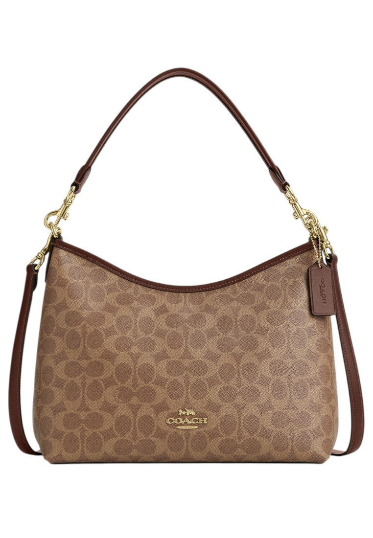 Coach Laurel Shoulder Bag In Signature Canvas - Tan/Brown