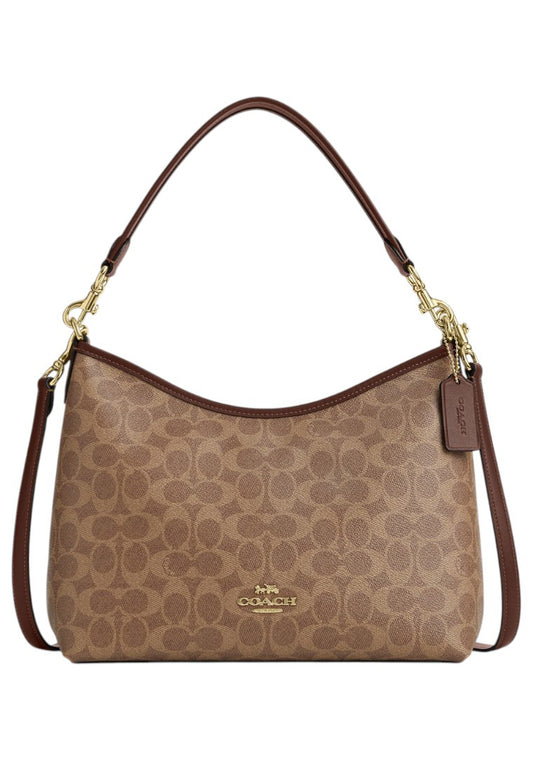 Coach Laurel Shoulder Bag In Signature Canvas - Tan/Brown