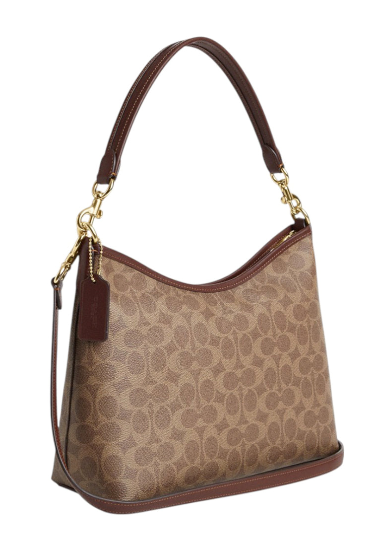 Coach Laurel Shoulder Bag In Signature Canvas - Tan/Brown