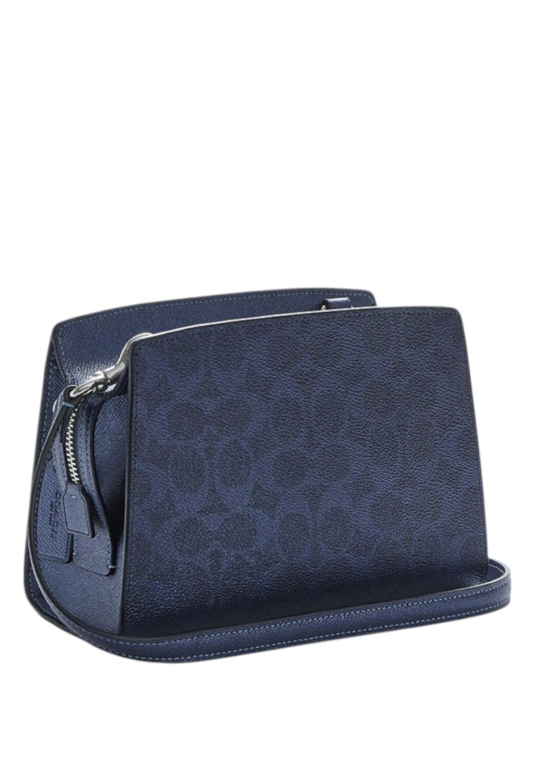 Coach Gia Crossbody Bag In Signature Canvas - Navy