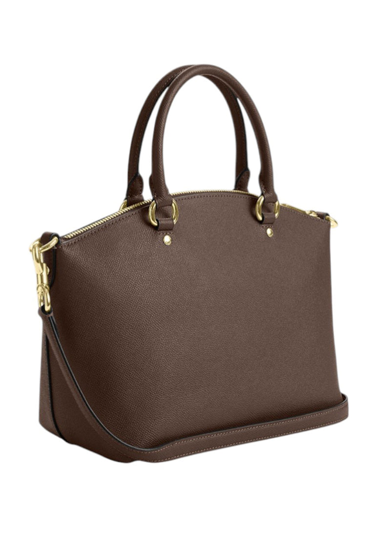 Coach Sadie Satchel Bag - Dark Stone