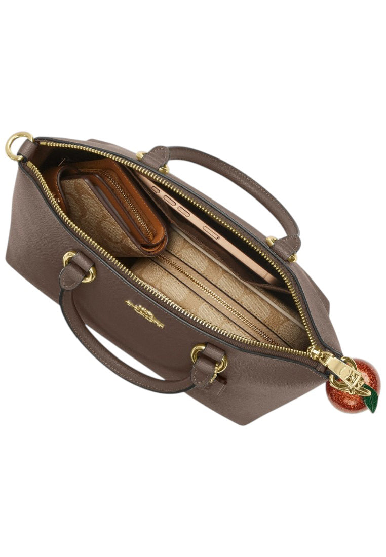 Coach Sadie Satchel Bag - Dark Stone