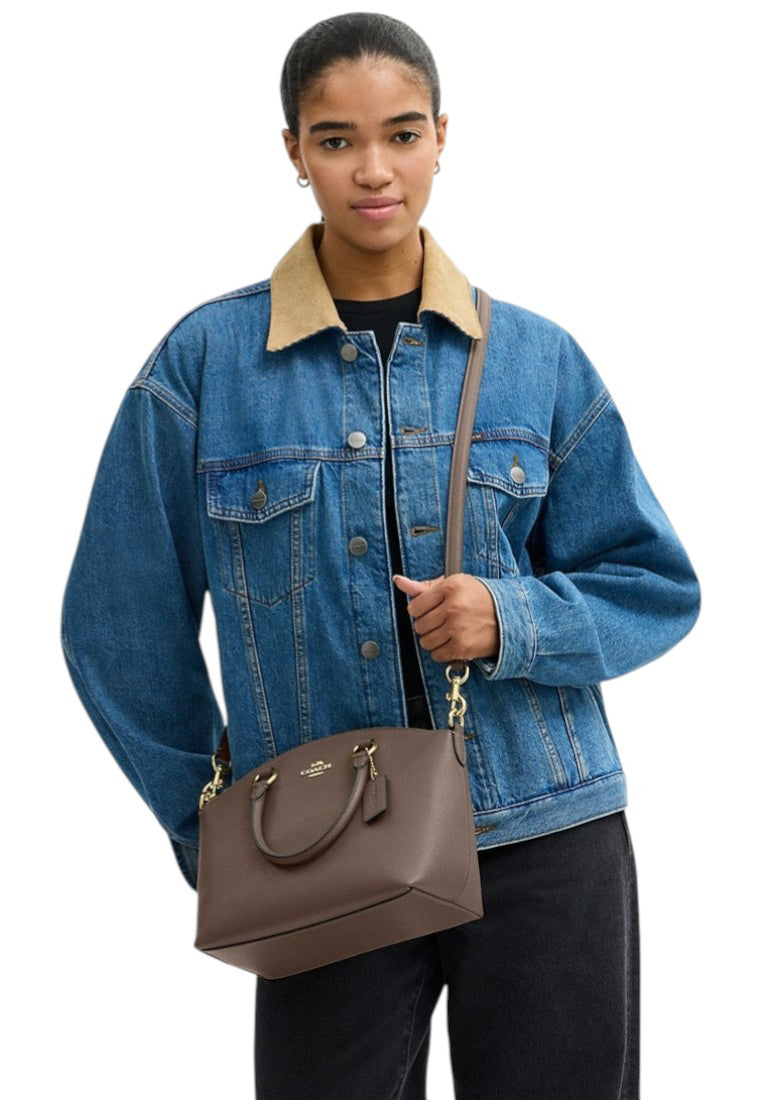 Coach Sadie Satchel Bag - Dark Stone