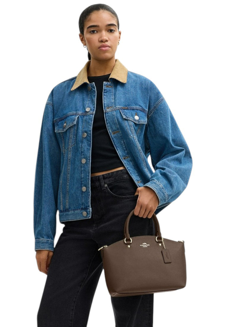 Coach Sadie Satchel Bag - Dark Stone