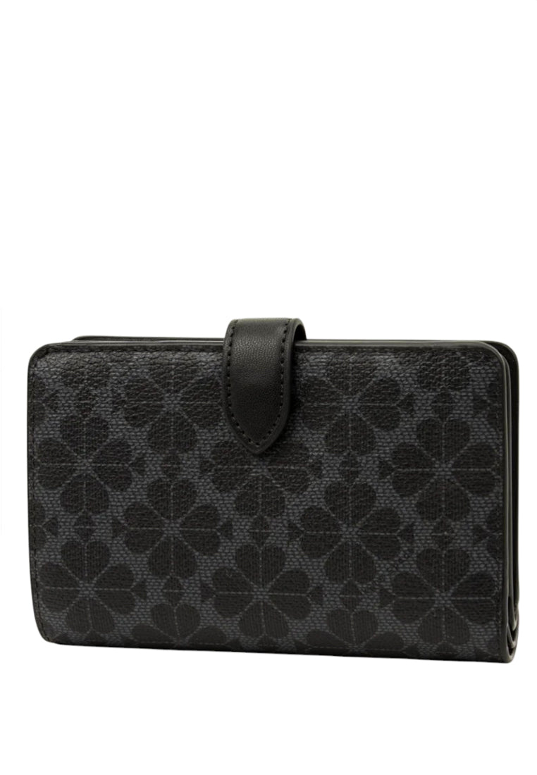 Kate Spade Spade Flower Medium Bifold Wallet - Black