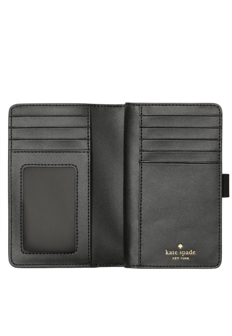 Kate Spade Spade Flower Medium Bifold Wallet - Black