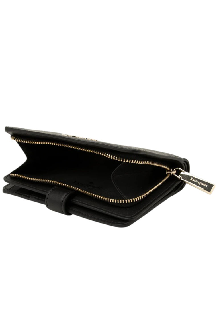 Kate Spade Spade Flower Medium Bifold Wallet - Black