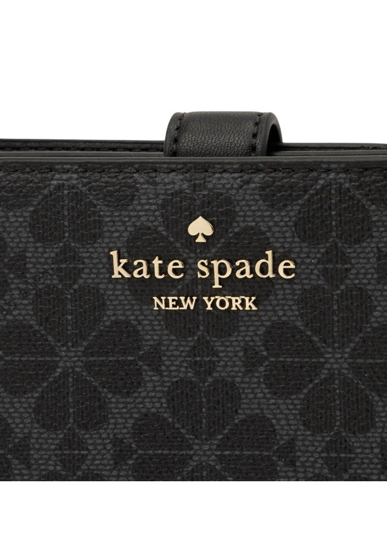 Kate Spade Spade Flower Medium Bifold Wallet - Black