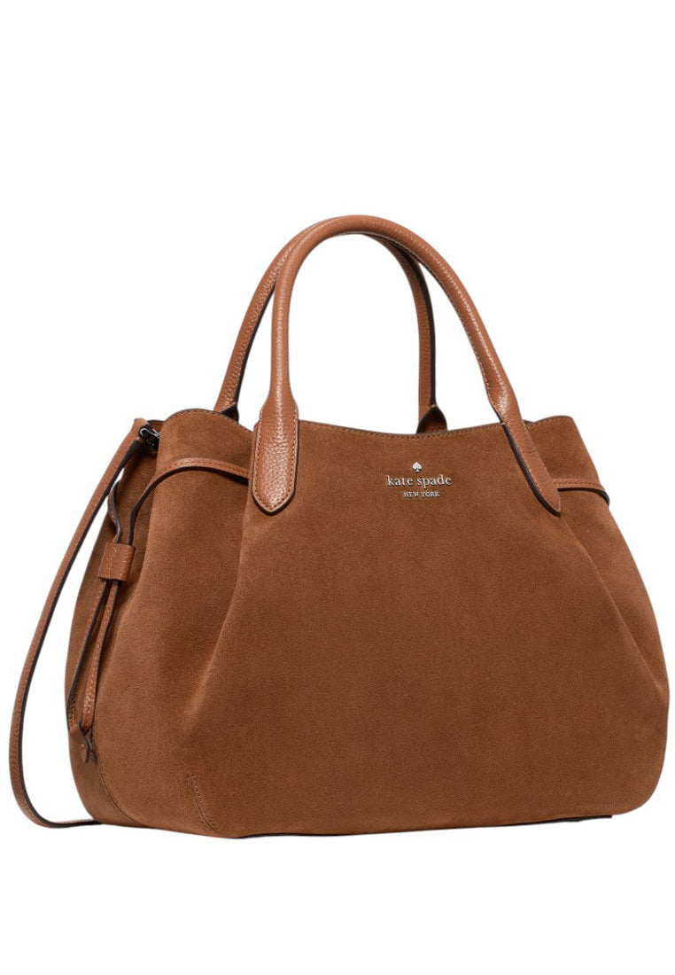 Kate Spade Dumpling Suede Large Satchel - Warm Ginger