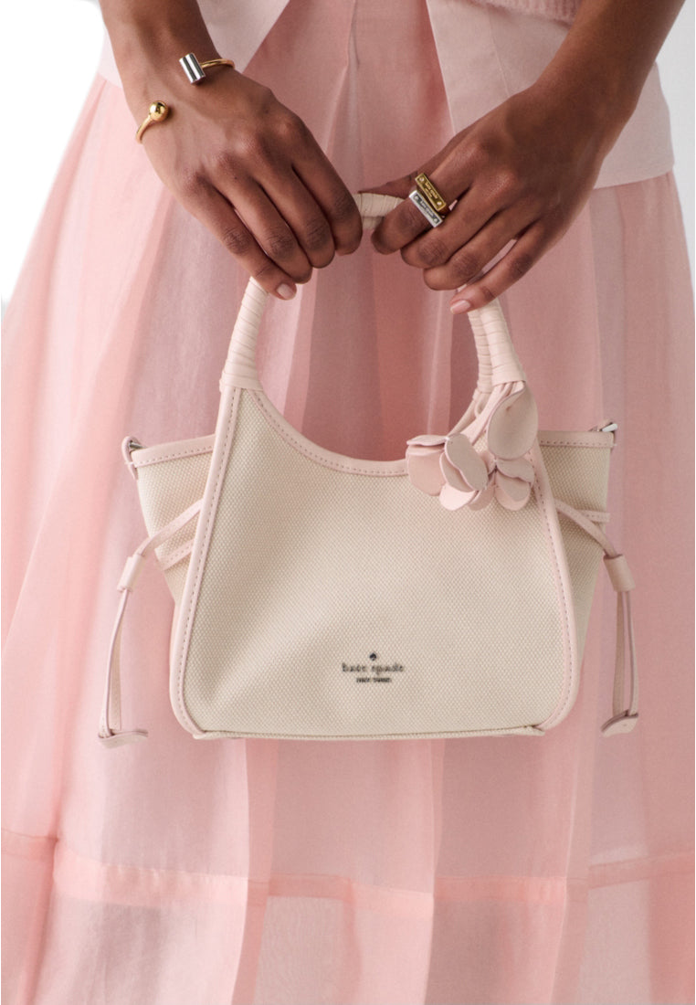 Kate Spade Stash Canvas Floral Mini Carryall Bag - Pearl Pink