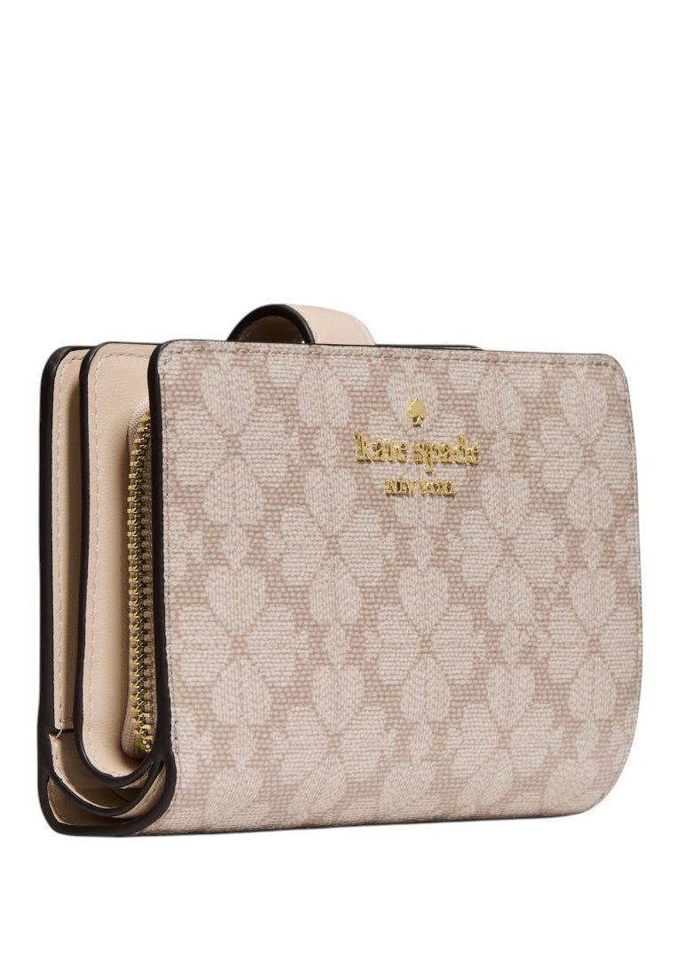 Kate Spade Spade Flower Medium Bifold Wallet - Dark Beige