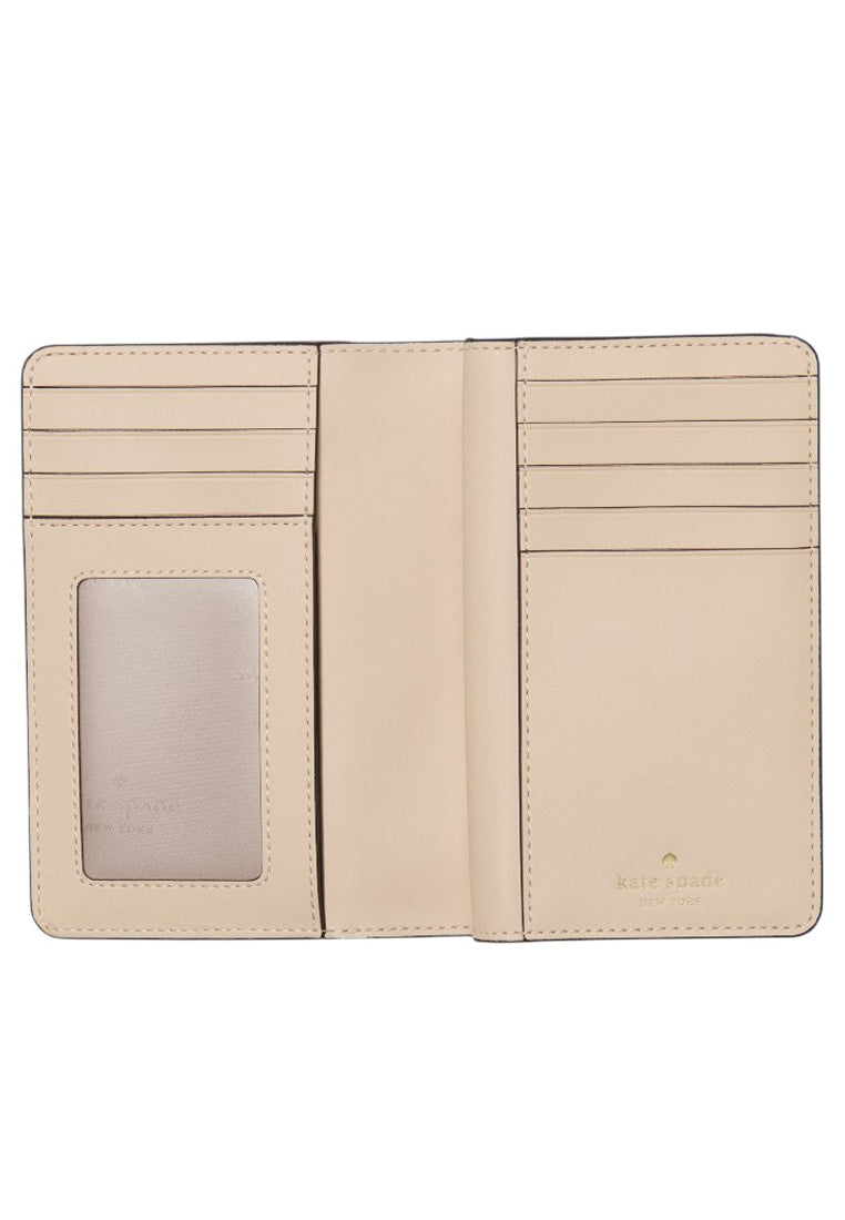 Kate Spade Spade Flower Medium Bifold Wallet - Dark Beige