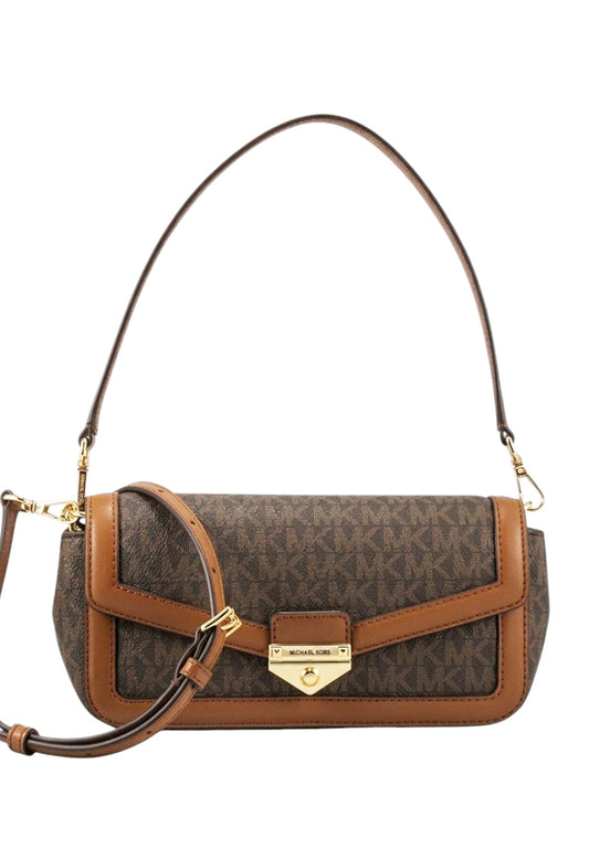 Michael Kors Soho Small Signature Logo Convertible Crossbody Bag - Brown