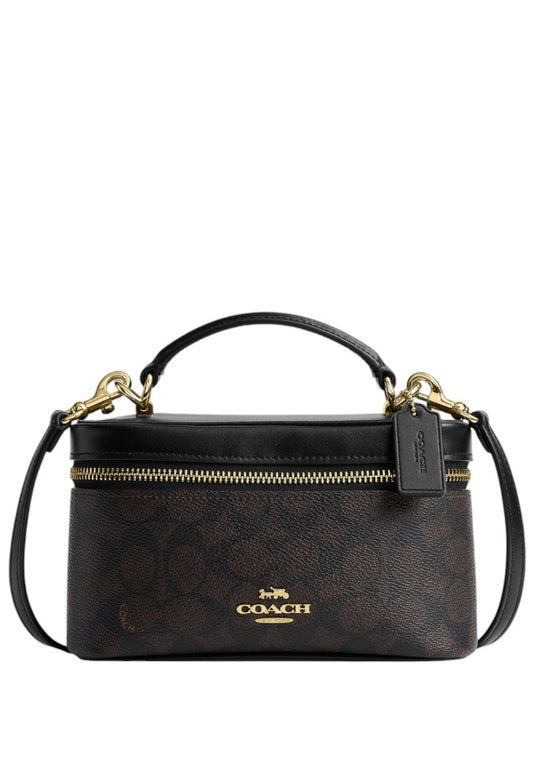 Coach Rainer Crossbody Bag 18 In Signature Canvas - Walnut/Black