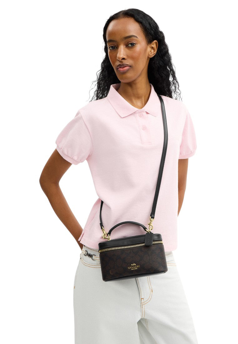 Coach Rainer Crossbody Bag 18 In Signature Canvas - Walnut/Black