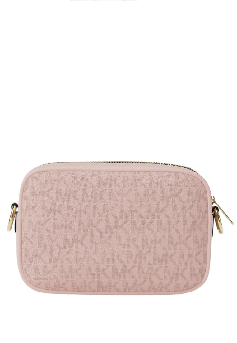 Michael Kors Jet Set Small Signature Logo Camera Crossbody Bag - Powder Blush
