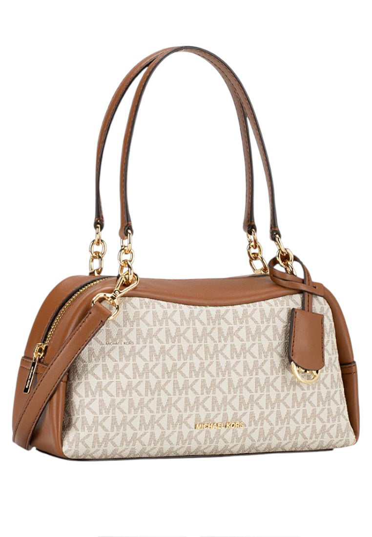 Michael Kors Cecily Small Signature Logo Shoulder Bag - Vanilla