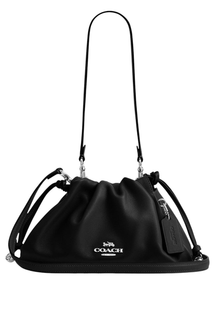 Coach Faye Shoulder Bag With Ruching - Black