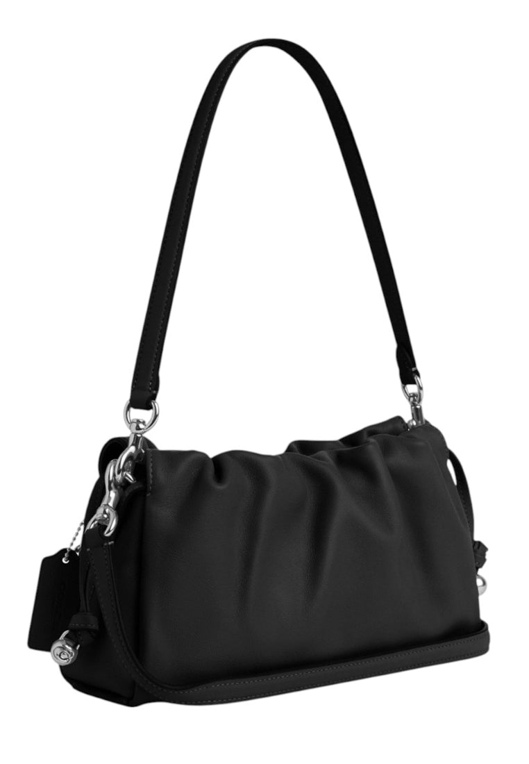 Coach Faye Shoulder Bag With Ruching - Black