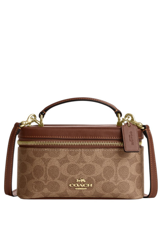 Coach Rainer Crossbody Bag 18 In Signature Canvas - Tan/Brown