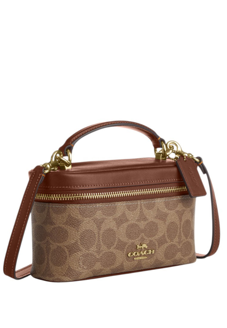 Coach Rainer Crossbody Bag 18 In Signature Canvas - Tan/Brown